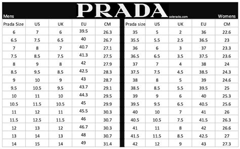 prada shoes sizes